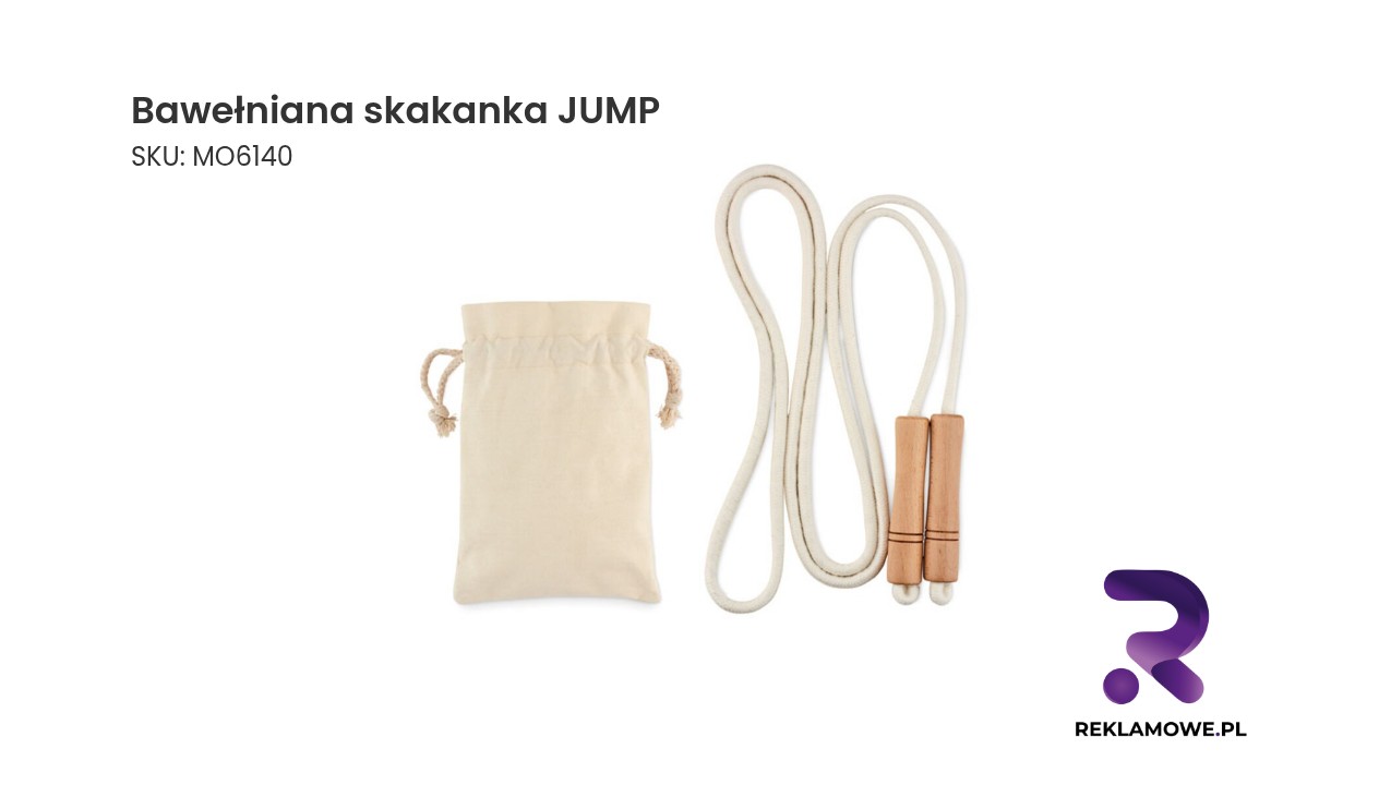 Bawełniana skakanka JUMP dla aktywnej zabawy