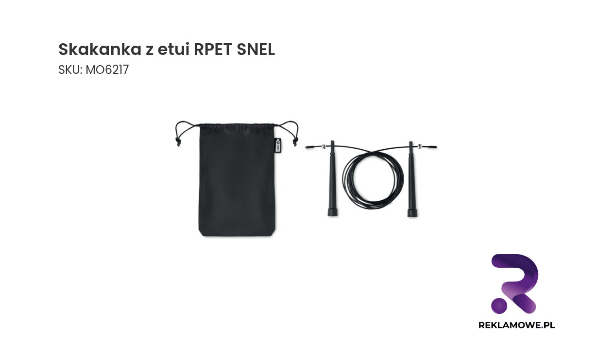 Skakanka w etui z RPET marki SNEL