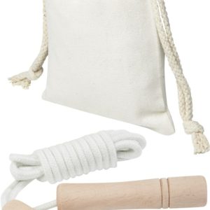 Skakanka drewniana Denise w bawełnianym woreczku 12702002