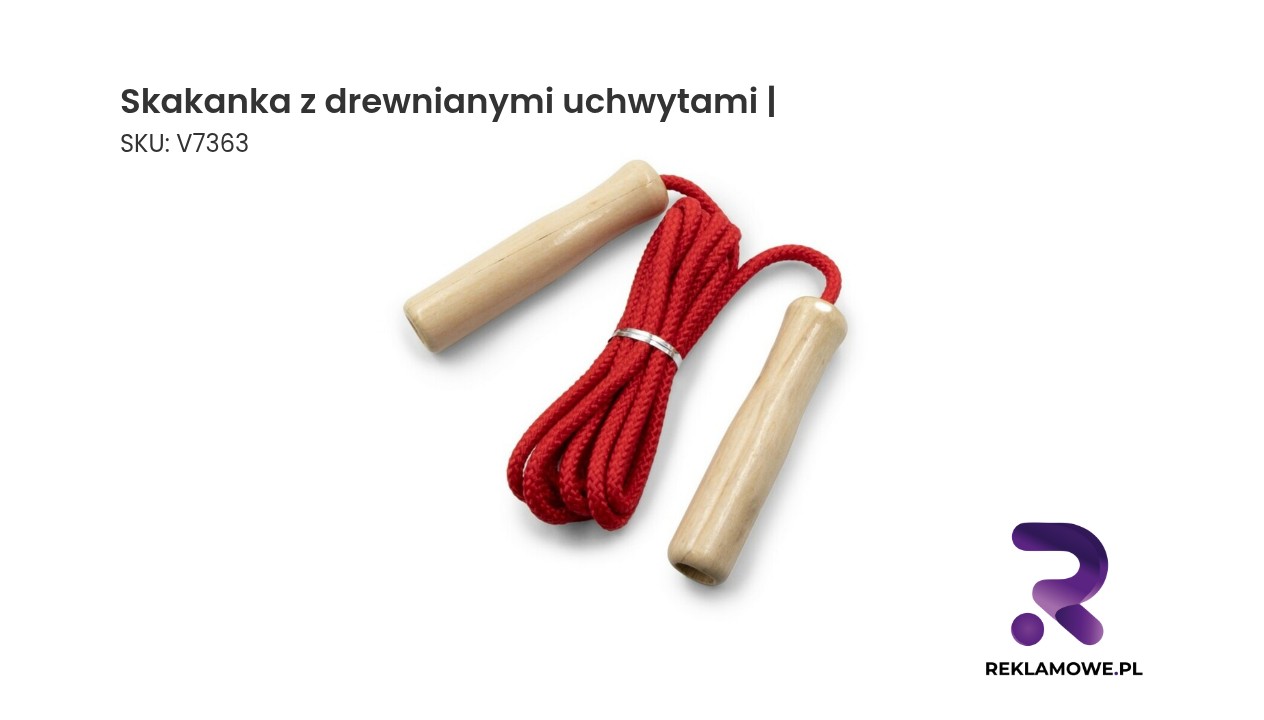 skakanka z drewnianymi uchwytami